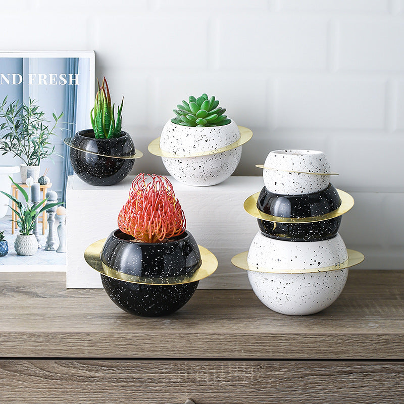 Creative desktop room decoration potted plants