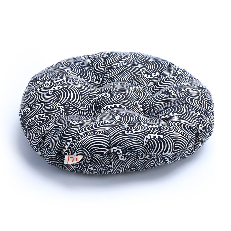 Round tatami cushion